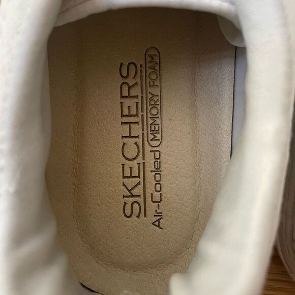 Skechers White Air-Cooled Memory Foam Sneakers Womens Size 6.5 - Picture 4 of 9